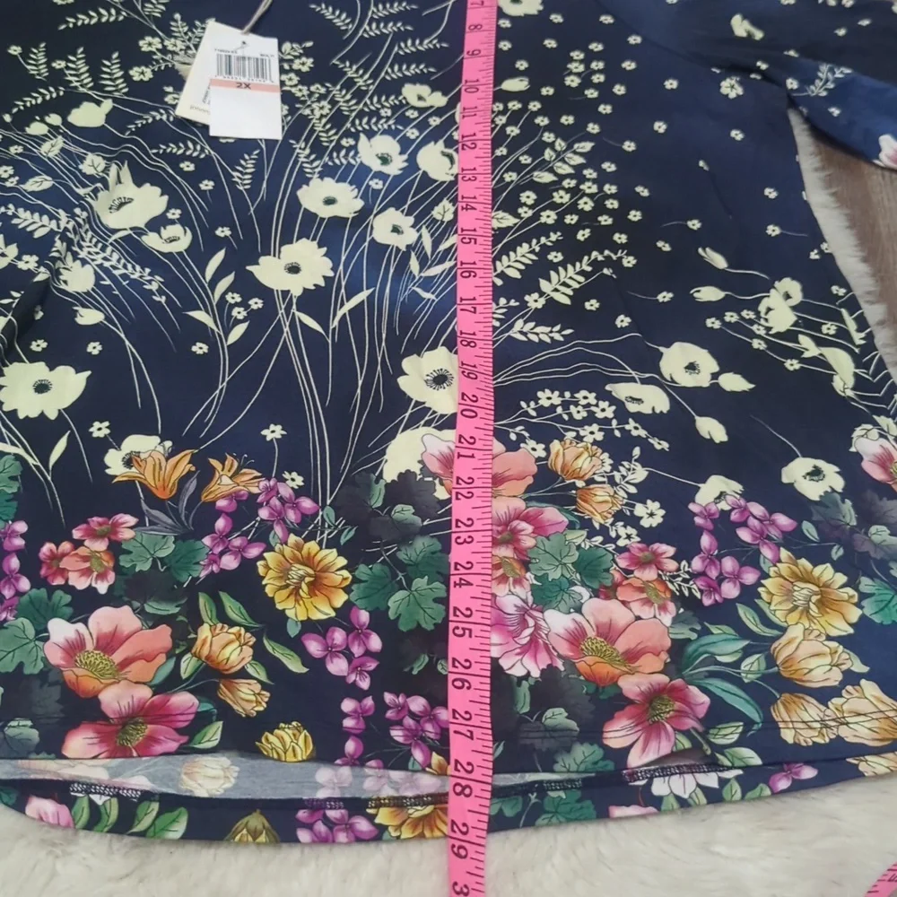 JOHNNY WAS The Janie Favorite Floral Puff Sleeve Top ~ NWT